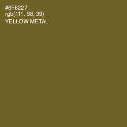 #6F6227 - Yellow Metal Color Image